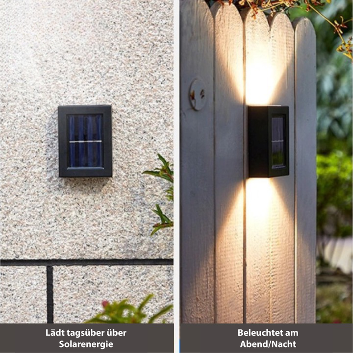 LED Solar Wall Light Waterproof Outdoor Garden Lamp