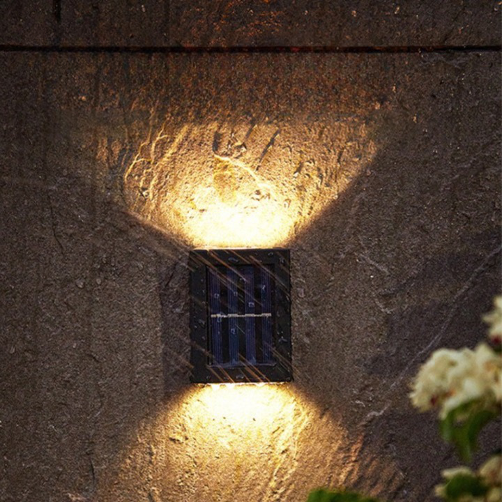 LED Solar Wall Light Waterproof Outdoor Garden Lamp