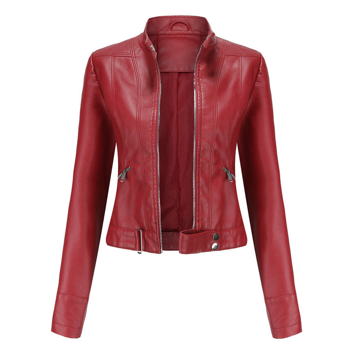 Kurze Motorradjacke für Damen | Mit Reißverschluss
