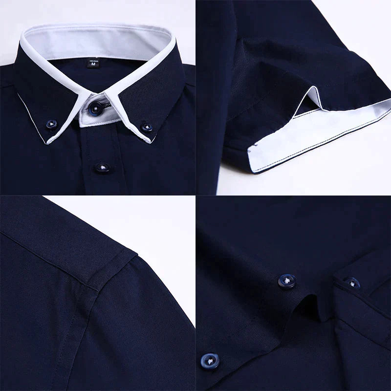 Formelles Langarmhemd Für Herren | Button Down