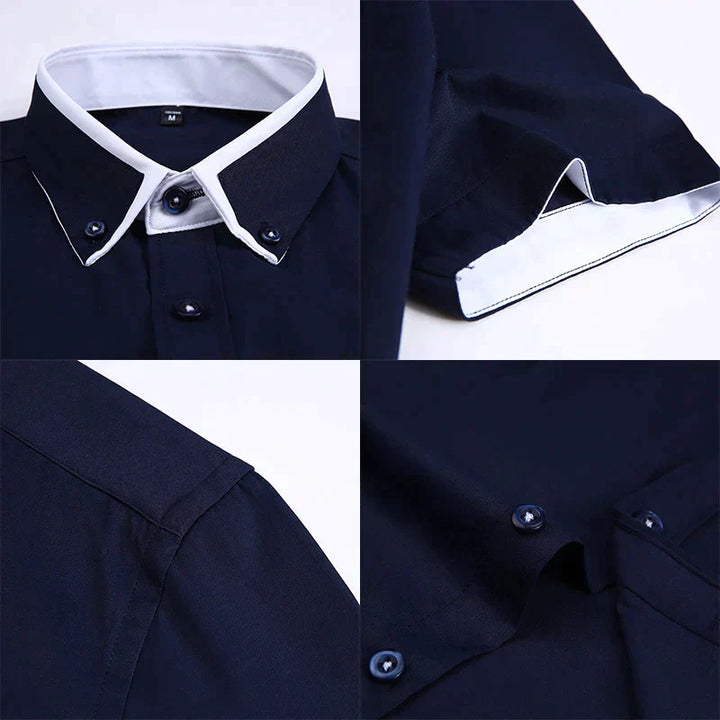 Formelles Langarmhemd Für Herren | Button Down