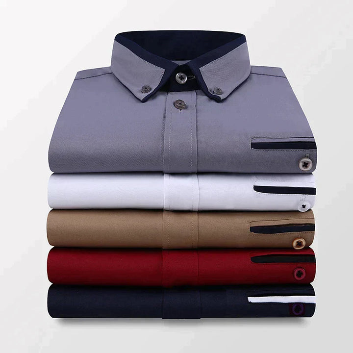 Formelles Langarmhemd Für Herren | Button Down