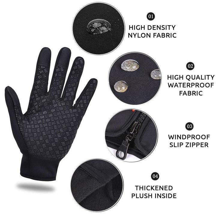 Insulated Winter Gloves Non-Slip Grip Gloves for Cycling and Skiing