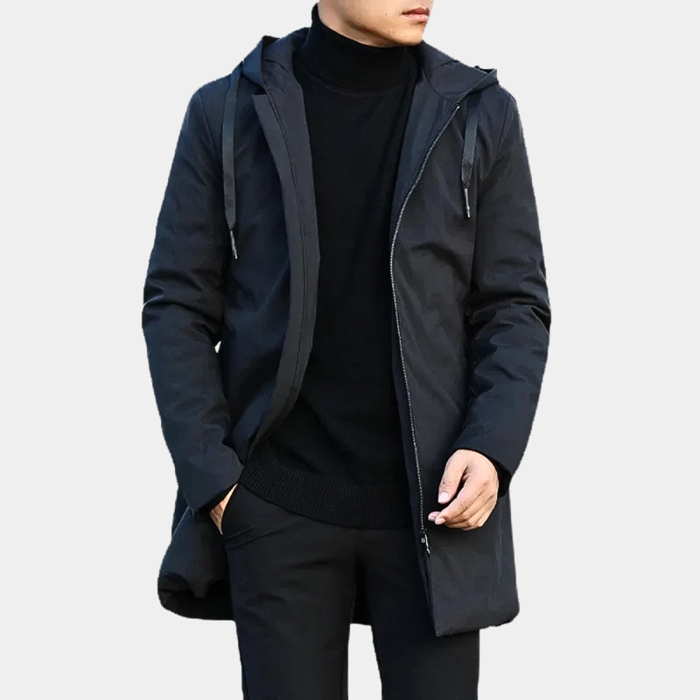 Herren Lange Regenjacke | Winter