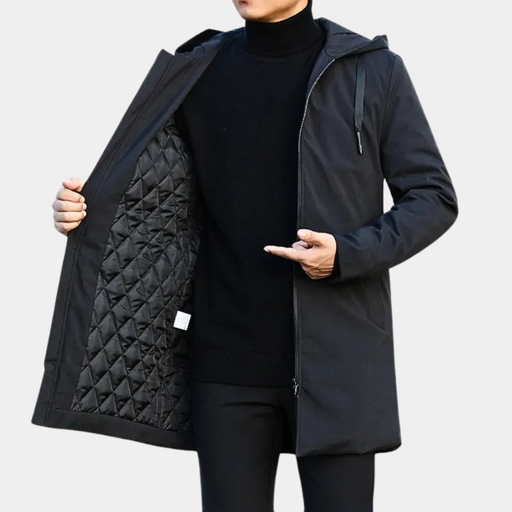 Herren Lange Regenjacke | Winter