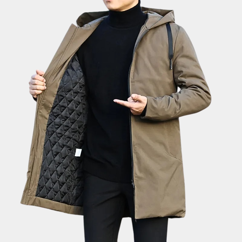 Herren Lange Regenjacke | Winter