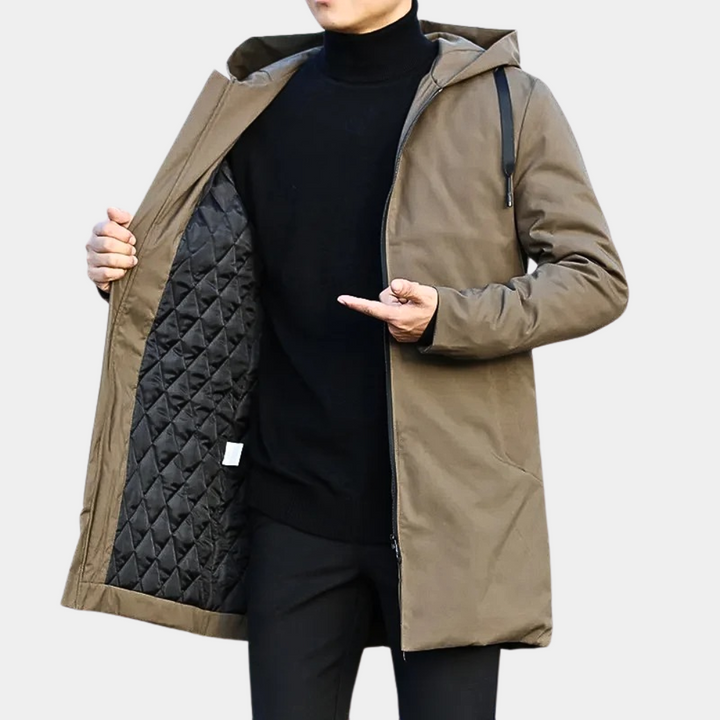 Herren Lange Regenjacke | Winter
