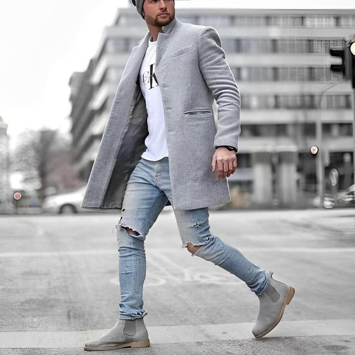 Winter-trenchcoat Für Herren | Schmal Passform