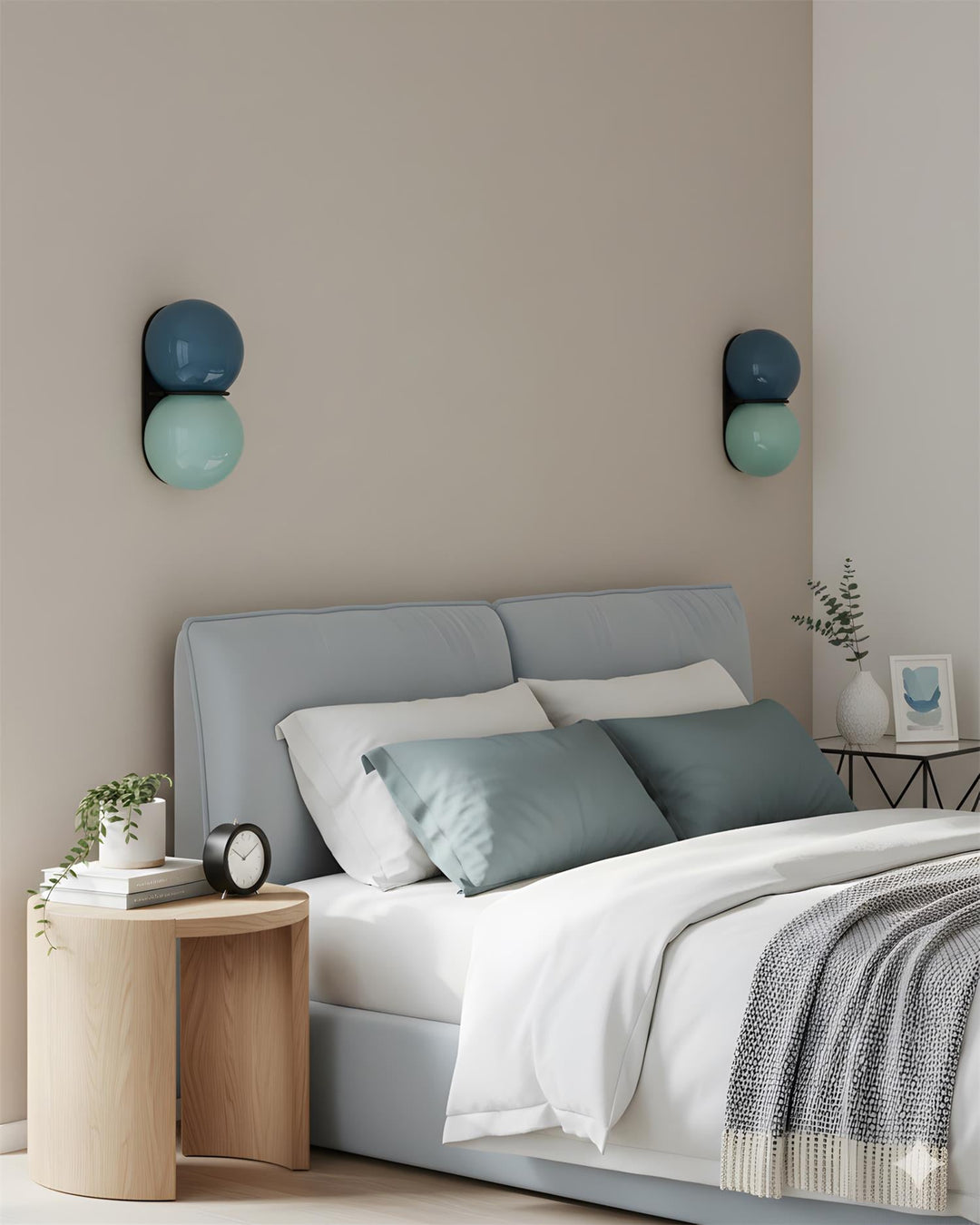 Luz de Pared Contemporánea con Globos Apilados