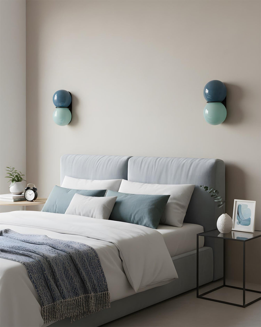 Luz de Pared Contemporánea con Globos Apilados