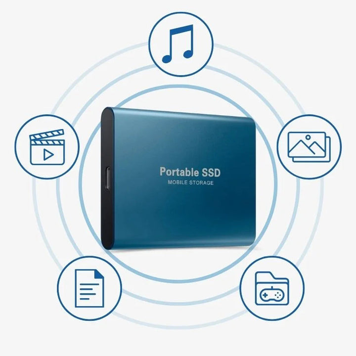 Portable External SSD High-Performance File Storage