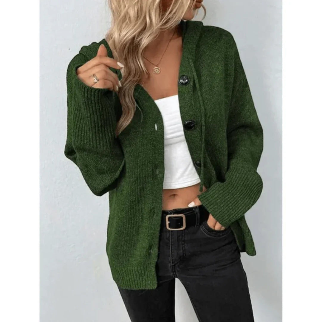 Manon | Strickjacke Mit Kapuze Für Damen | Warm