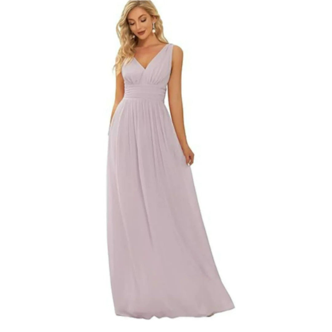 Aurora | Elegantes V-Ausschnitt Kleid für Damen | Maxi
