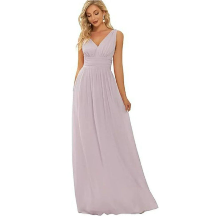 Aurora | Elegantes V-Ausschnitt Kleid für Damen | Maxi