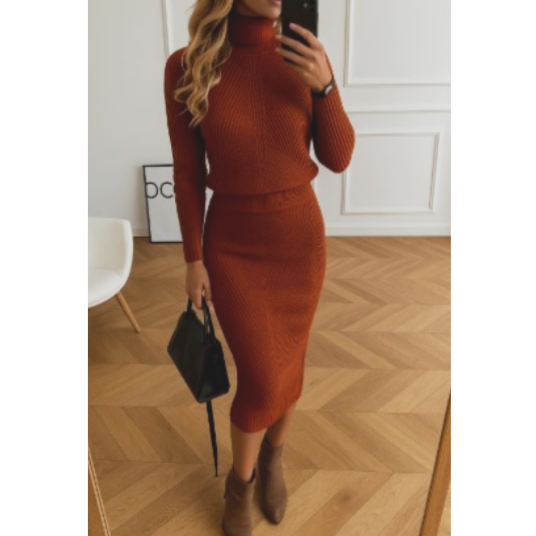 Rippstrick Pullover Und Rock | Autumn