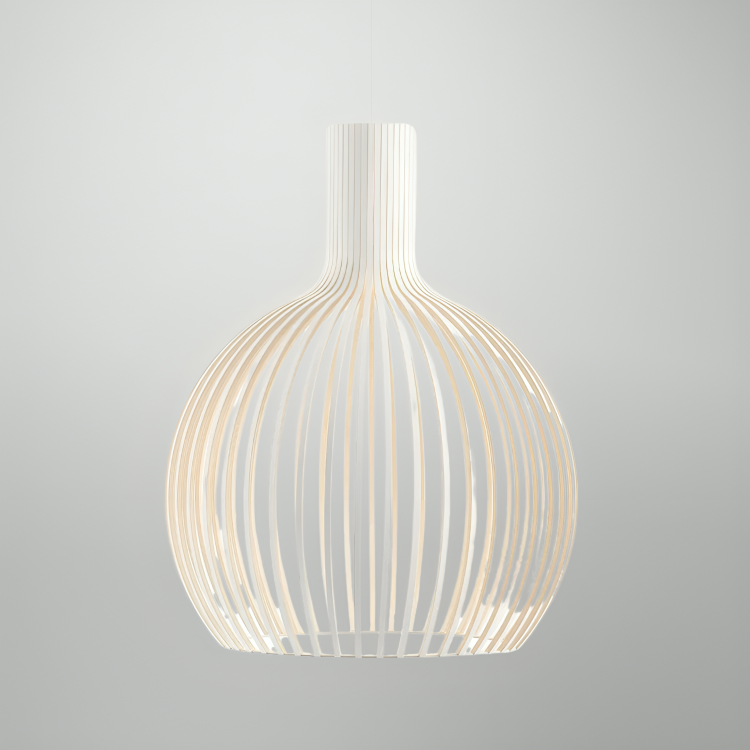 Minimalist Woodwork Pendant Light for Dining and Living Spaces