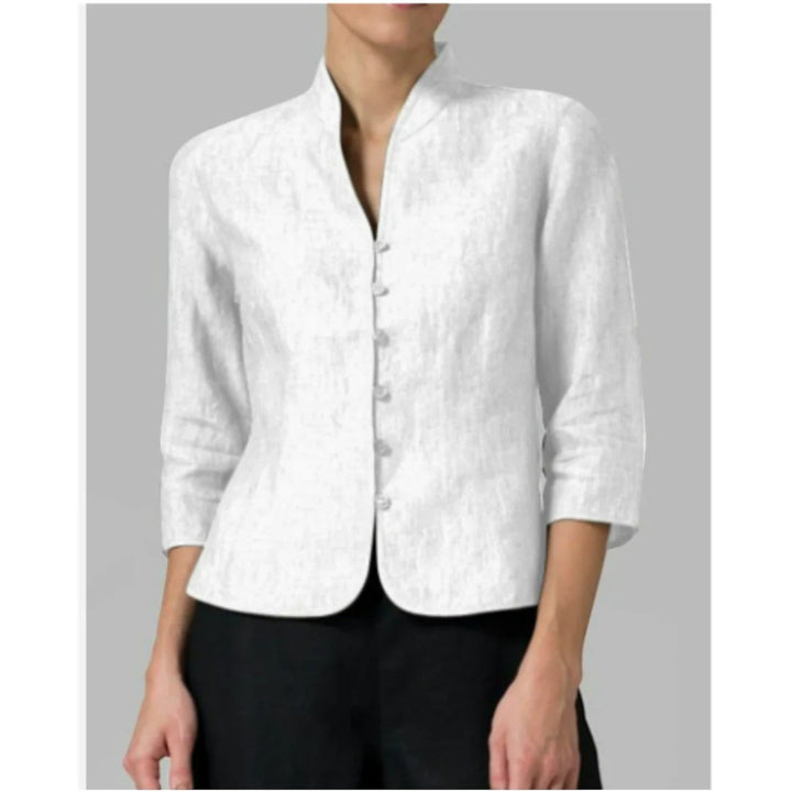 Chaveli | Elegante Bluse Mit Stehkragen Für Damen