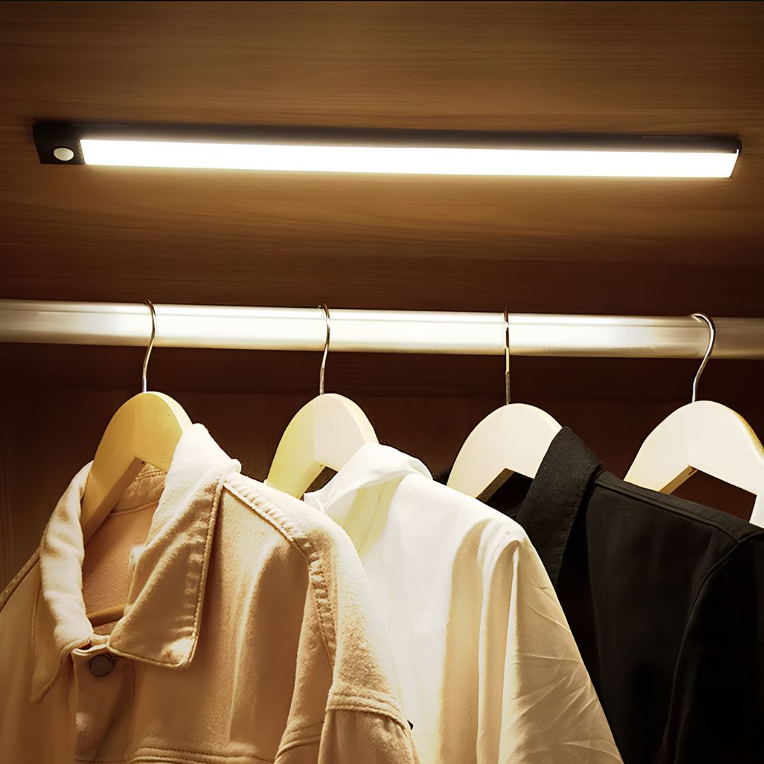 Rechargeable Motion Sensor Light Bar for Closets & Cabinets
