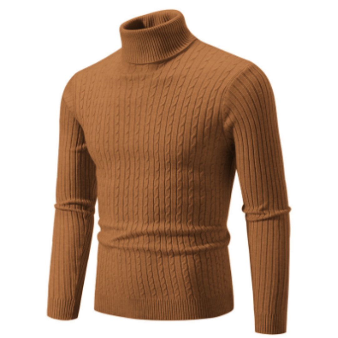 Herren Winter Strickpullover | Rollkragen