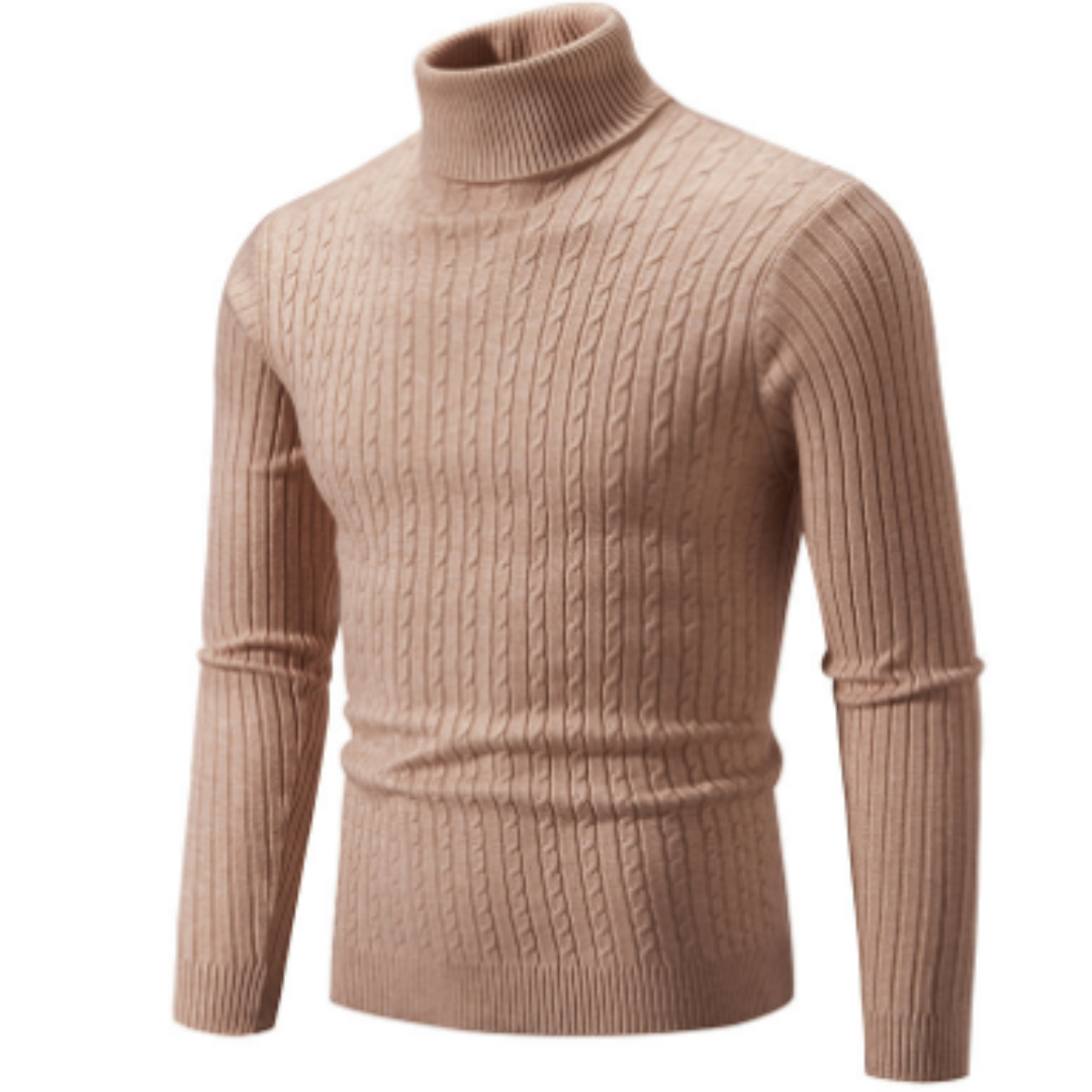 Herren Winter Strickpullover | Rollkragen