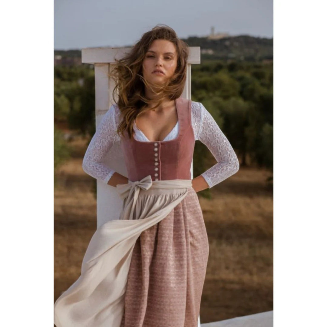 Langärmliges Trachtenkleid Für Damen | Midi