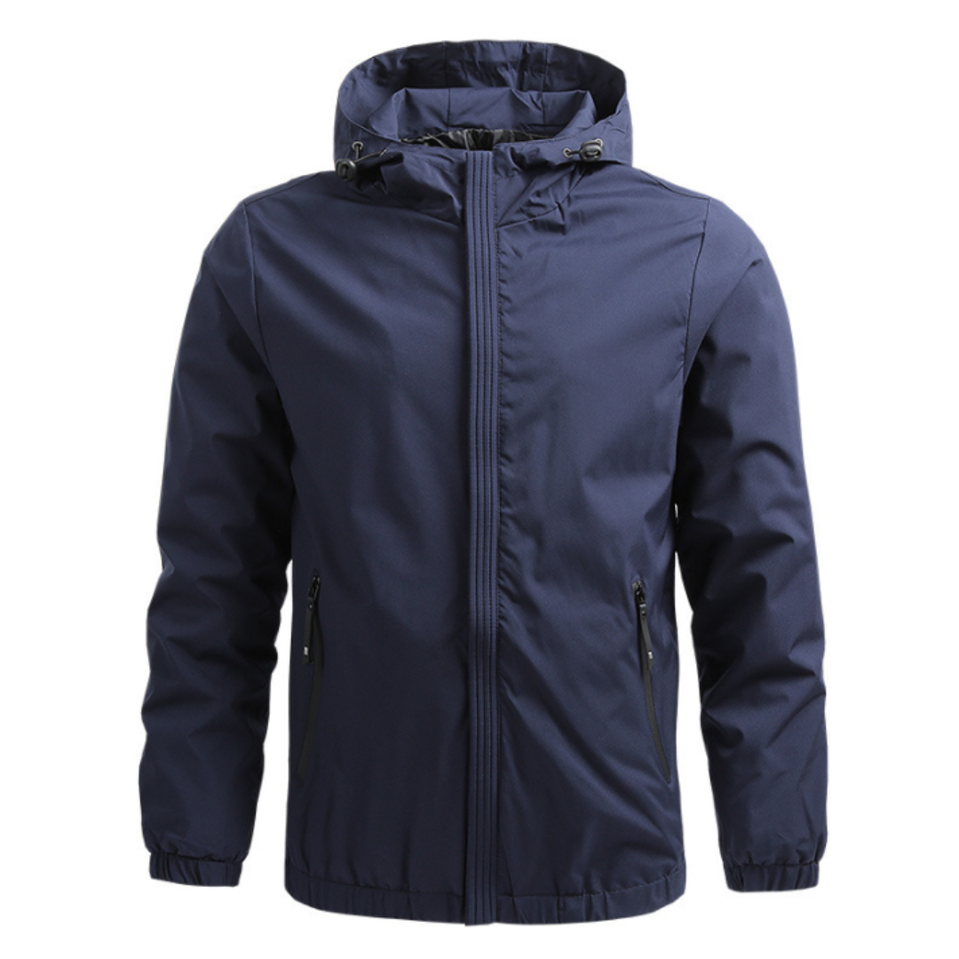 Herren Kapuzen Outdoor Regenjacke | Langarm