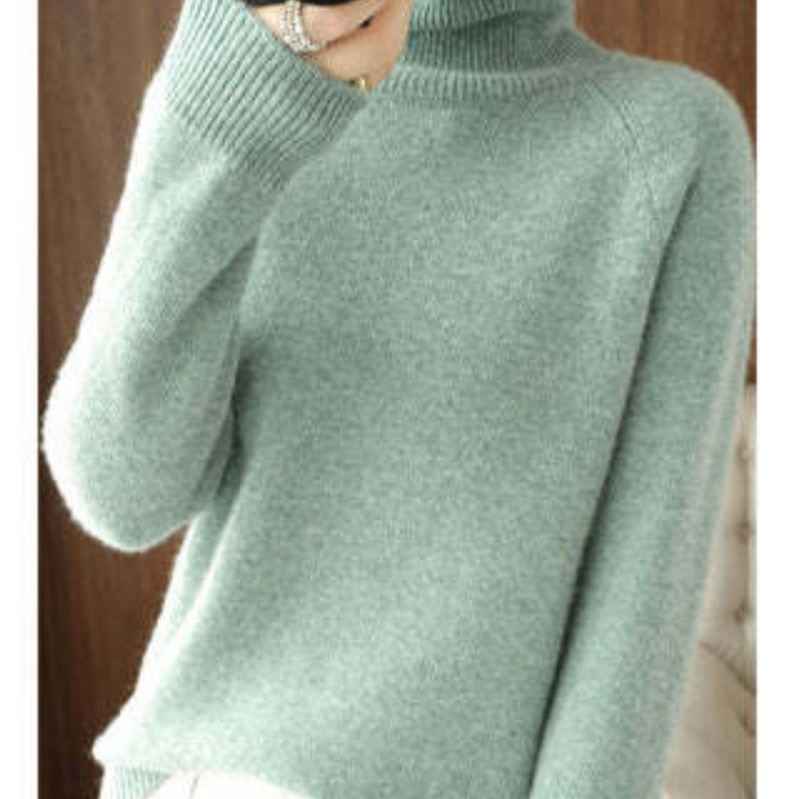 Rollkragenpullover Aus Kaschmir Für Damen | Langarm