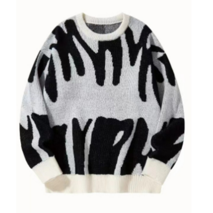 Herren Lässiger Strickpullover | Langarm