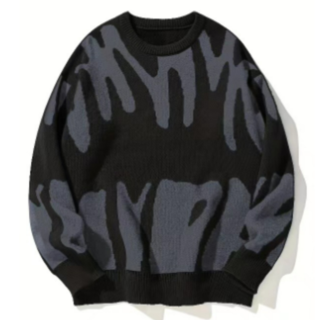 Herren Lässiger Strickpullover | Langarm