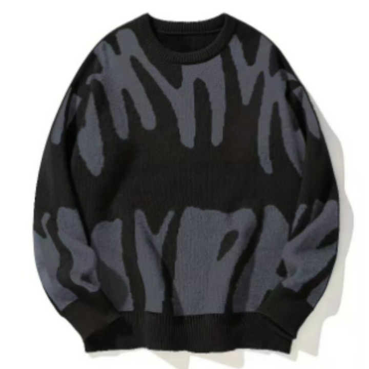 Herren Lässiger Strickpullover | Langarm