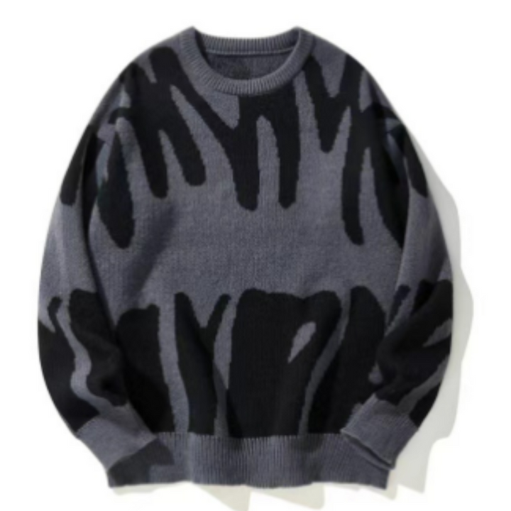 Herren Lässiger Strickpullover | Langarm