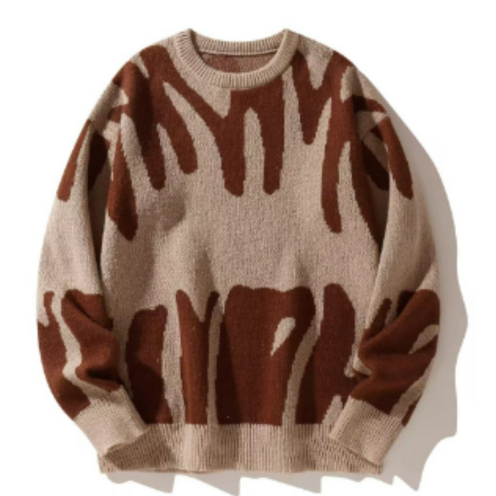 Herren Lässiger Strickpullover | Langarm