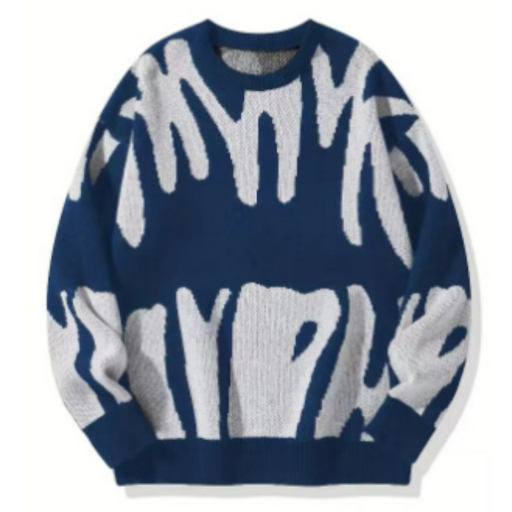 Herren Lässiger Strickpullover | Langarm