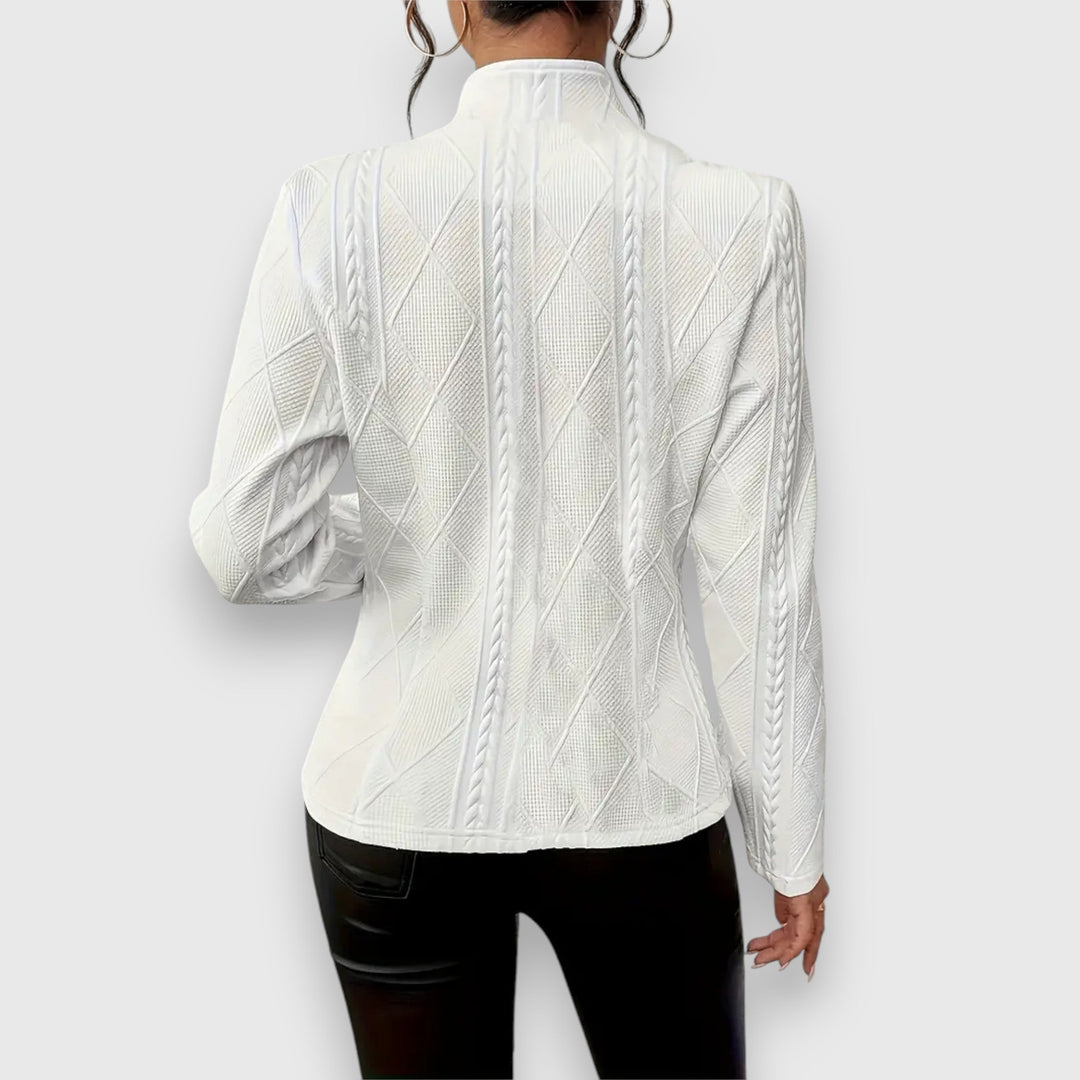 Langarm-Button-Down-Blazer Für Damen | Winter