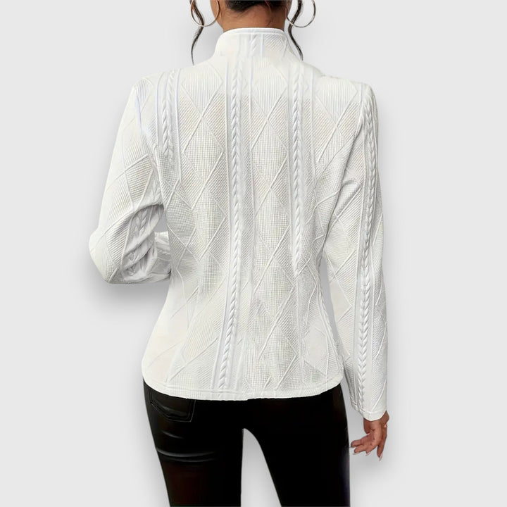 Langarm-Button-Down-Blazer Für Damen | Winter