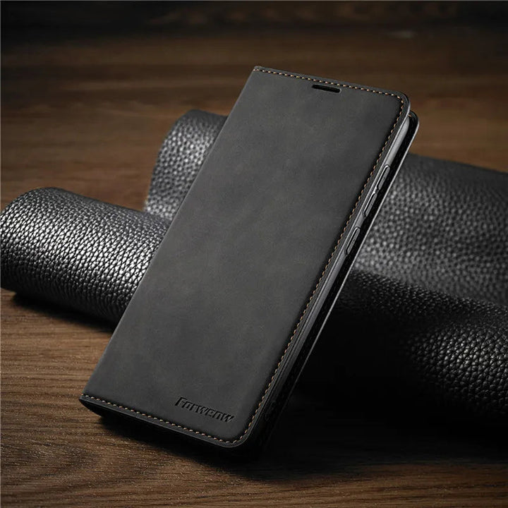 Funda Magnética con Tapa para iPhone con Cierre Seguro
