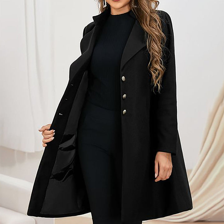 Klassischer Einreihiger Trenchcoat Für Frauen