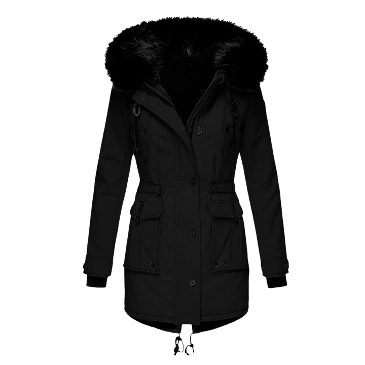 Wintermantel Mit Langen Ärmeln Für Damen | Mit Kapuze
