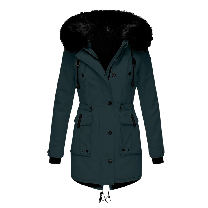 Wintermantel Mit Langen Ärmeln Für Damen | Mit Kapuze