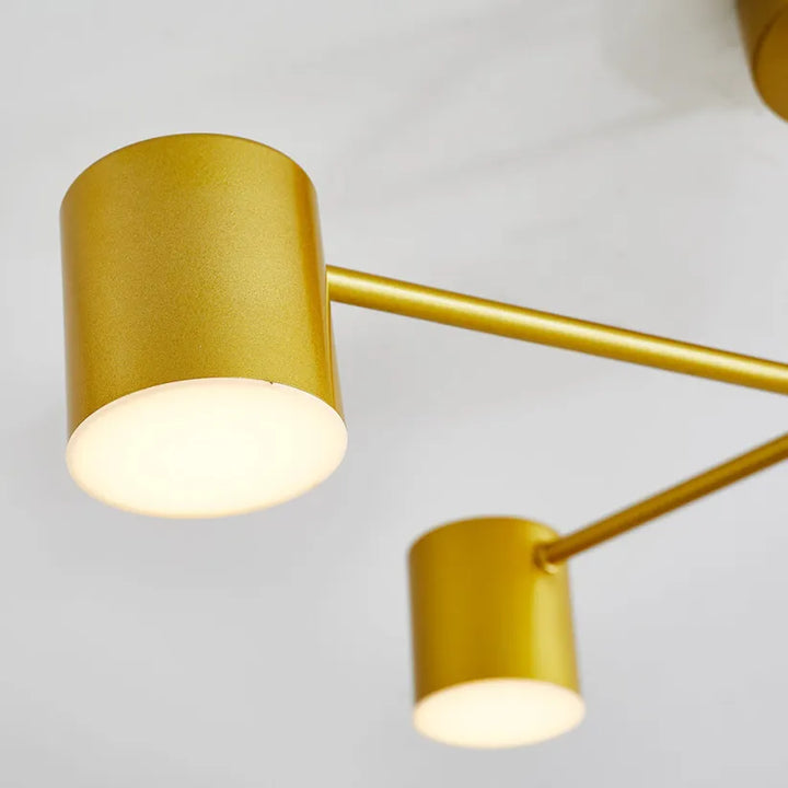 Contemporary 6-Light Ceiling Light Adjustable Ambience for Modern Interiors