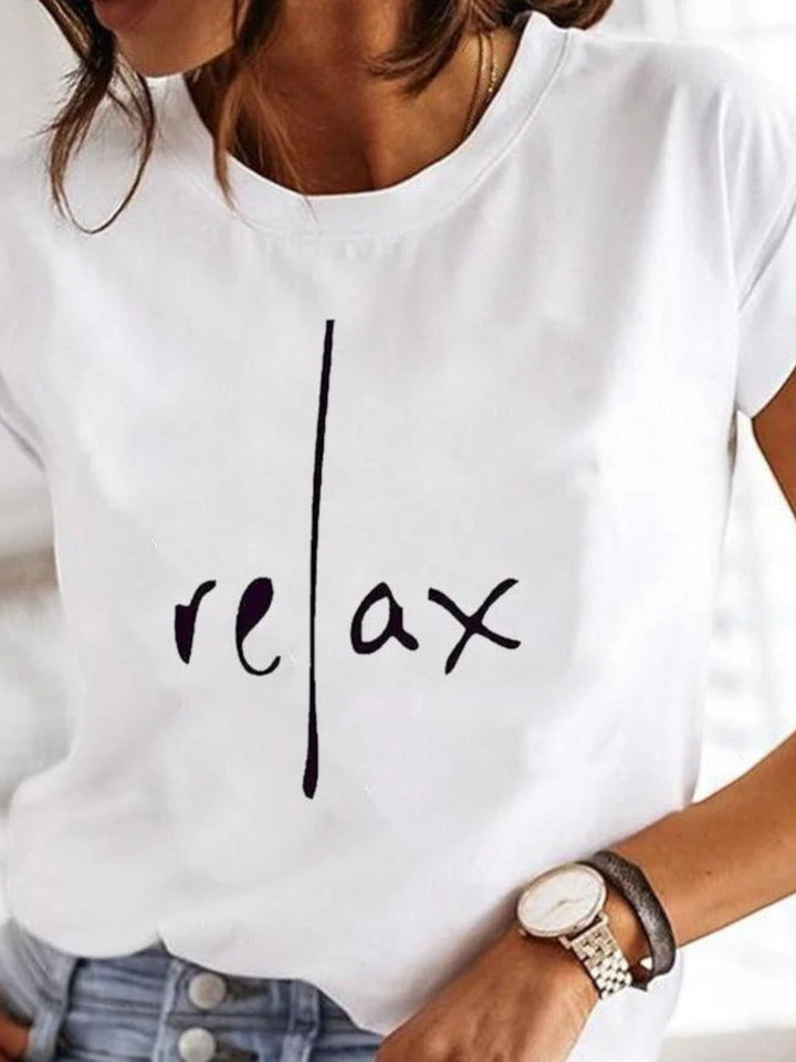Amanda | Sommerliches Rundhals-t-shirt Für Damen | Kurzarm
