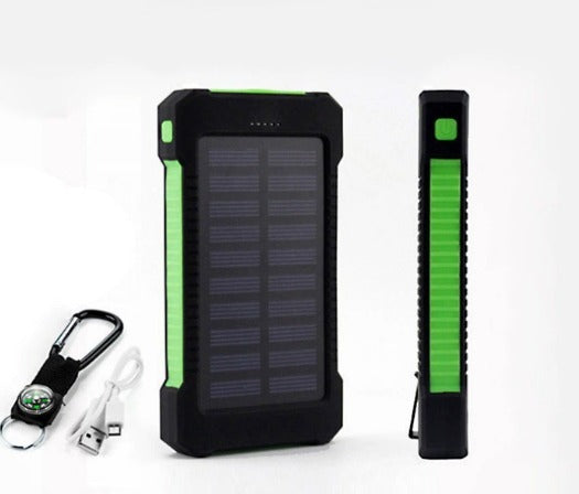 20000mAh Solar Power Bank Outdoor Dual USB Power Charger