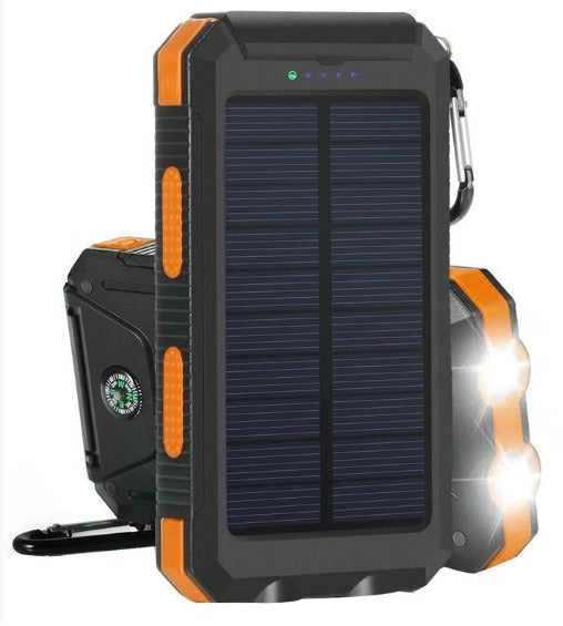 20000mAh Solar Power Bank Outdoor Dual USB Power Charger
