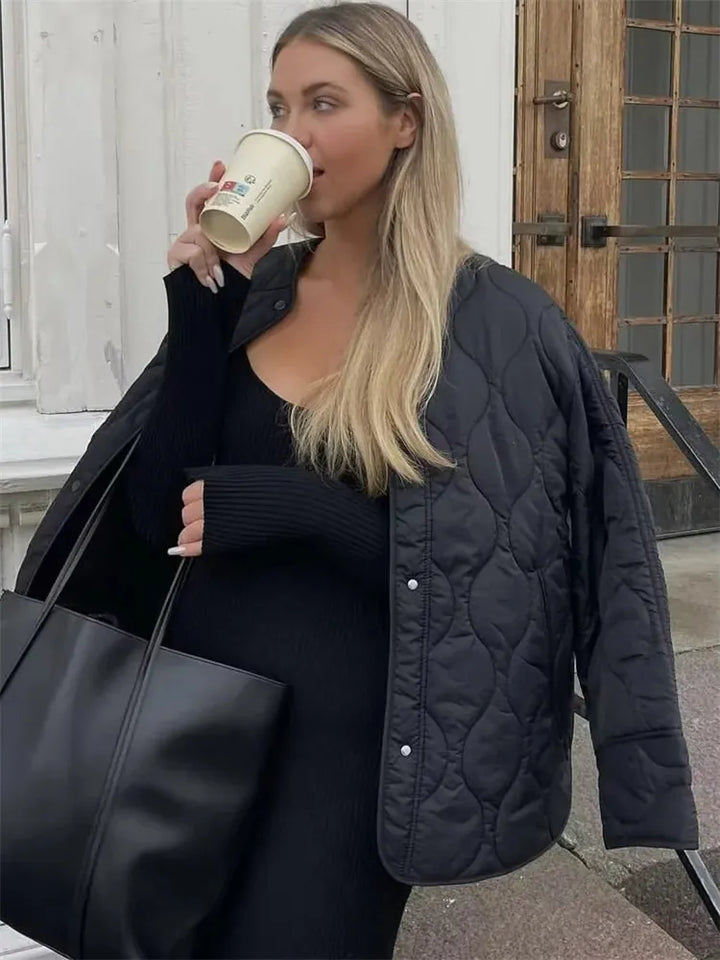 Gesteppte Daunenjacke Für Damen | Langarm