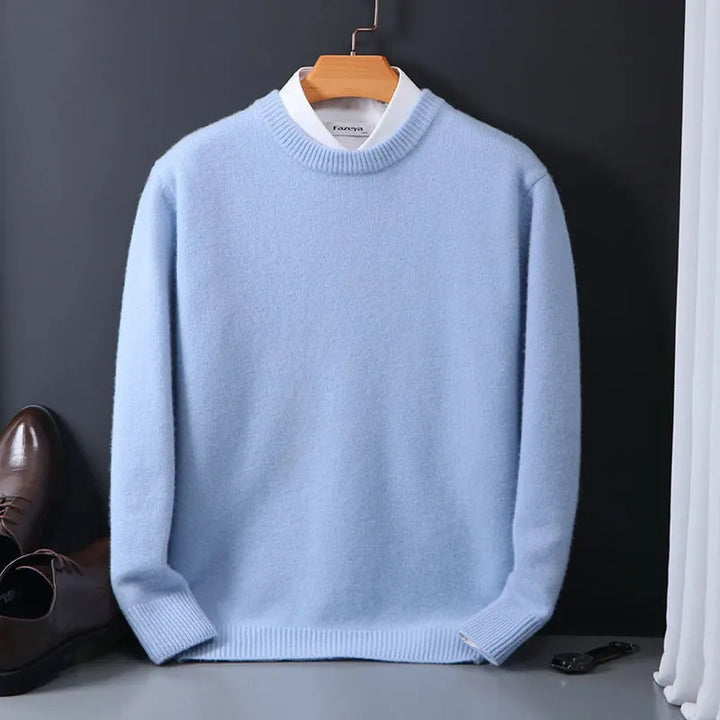 Herren Kaschmirpullover Mit Langen Ärmeln | Rundhals