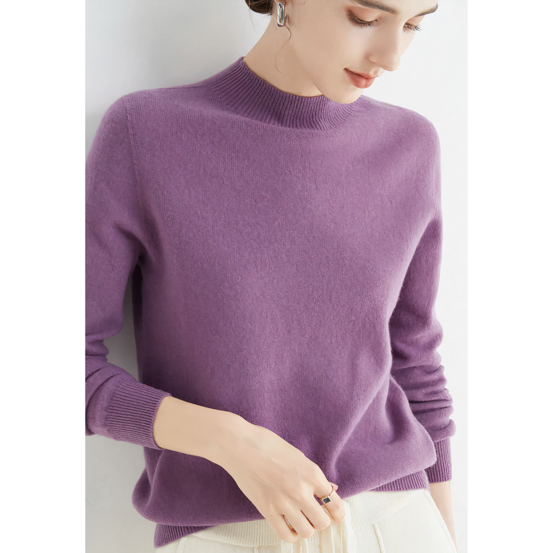 Klassischer Kaschmir-Strickpullover Für Damen | Winter