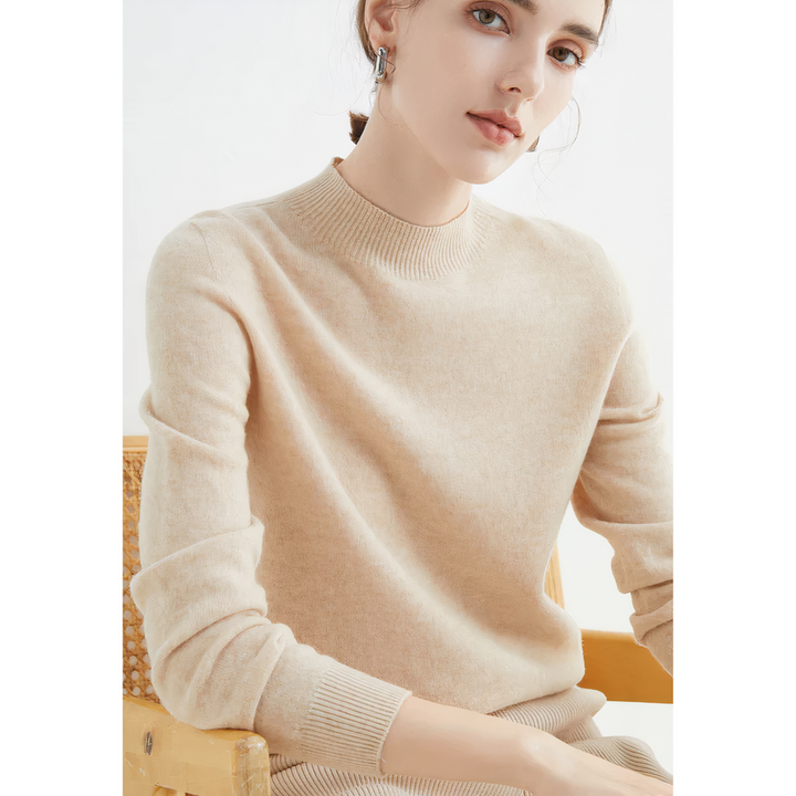 Klassischer Kaschmir-Strickpullover Für Damen | Winter