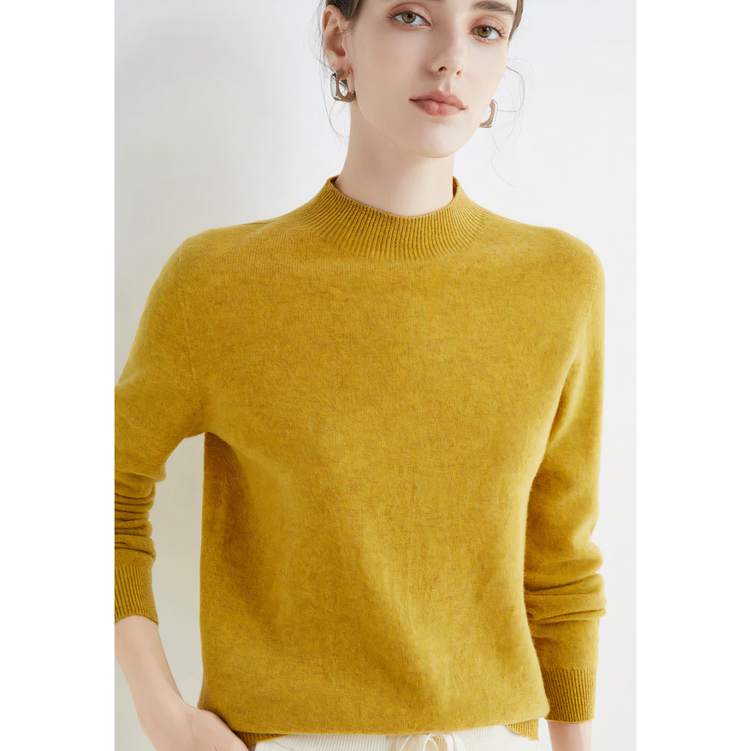 Klassischer Kaschmir-Strickpullover Für Damen | Winter