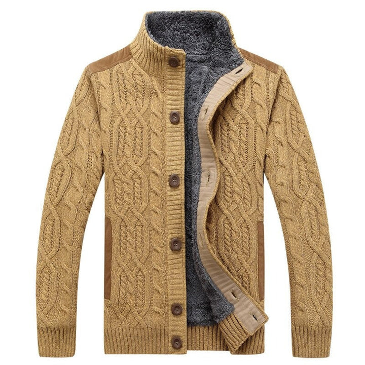 Strickjacke Mit Plüschfutter Für Herren | Herbst