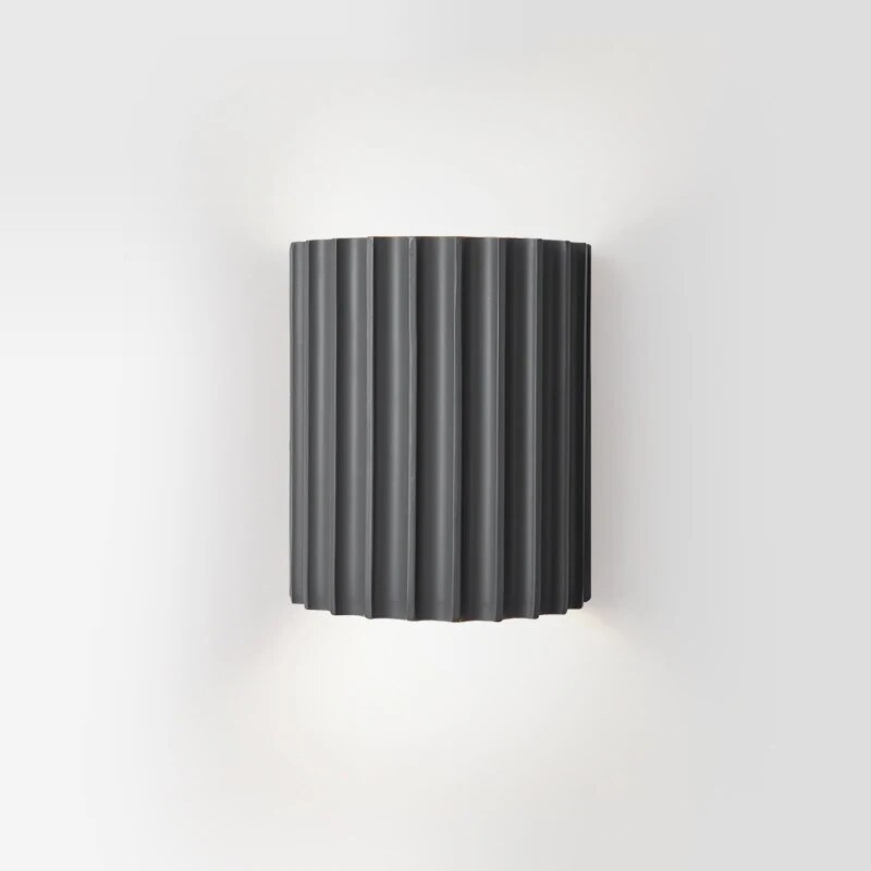 Scandinavian Ribbed Wall Light Contemporary Up Down Wall Lamp